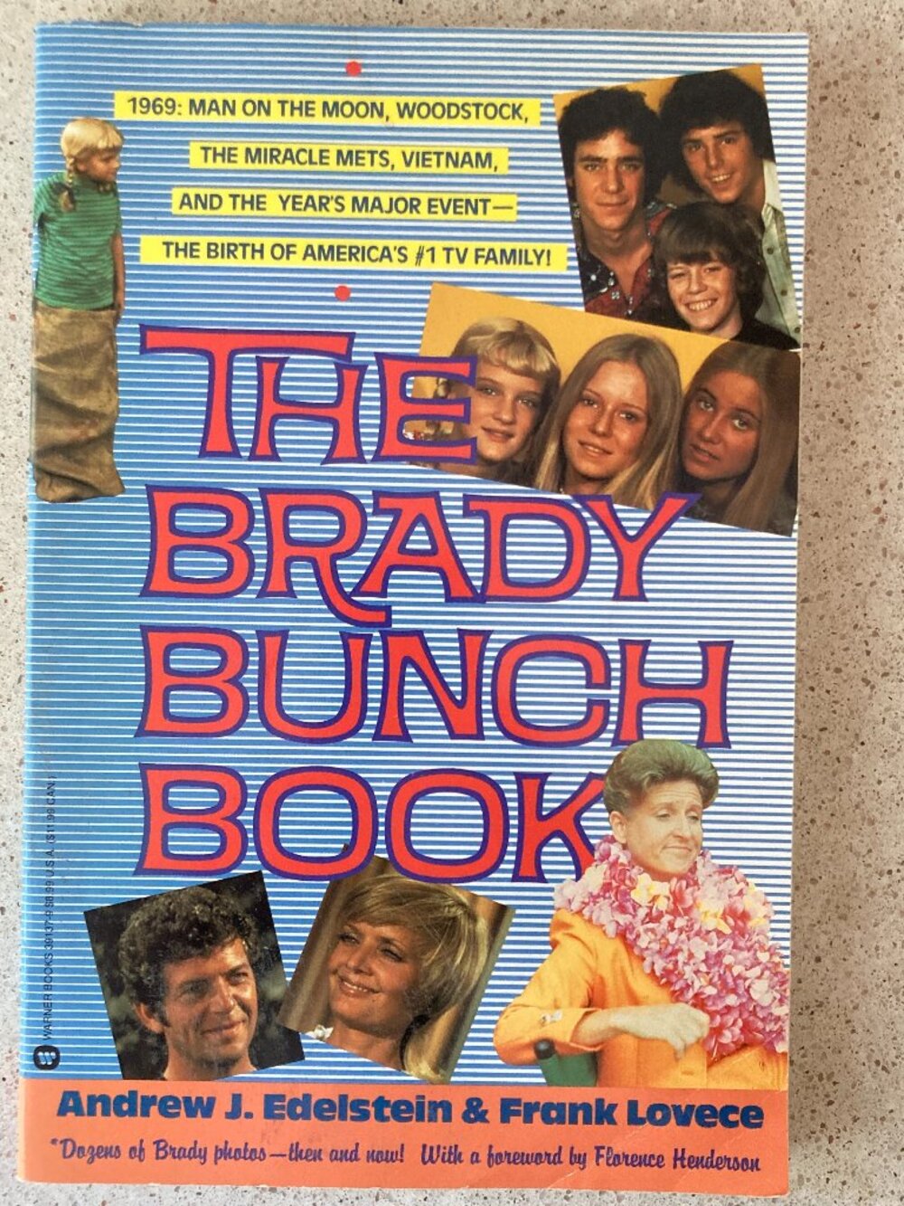Brady Bunch Book by Frank Lovece & Andy Edelstein 1990 Paperback Book Very Good